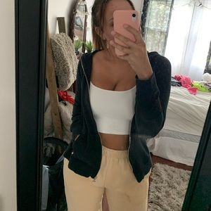 black victoria’s secret zip up